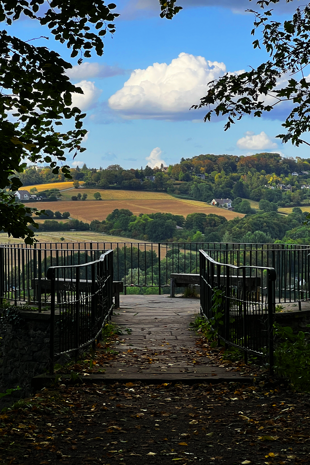 Ausblick Gethmannscher Garten in Hattingen Blankenstein